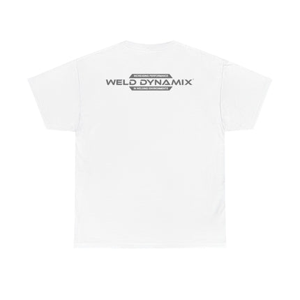 WD Classic Fit "WD BOY" T-Shirt: Medium weight (5.3  oz/yd² material) - Gray Text Logo - Shirt brand: Gildan 5000