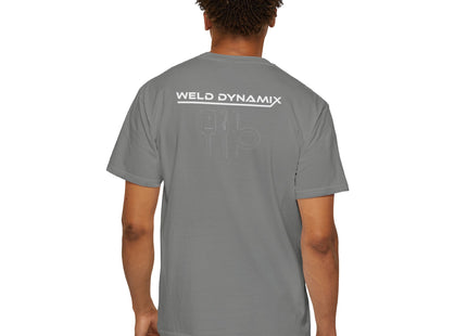 WD Relaxed fit T-Shirt: Medium-heavy weight (6.1  oz/yd² material) - WD Eagle 8-2025 Design Front, Flexlinc Back - Shirt brand: Comfort Colors 1717
