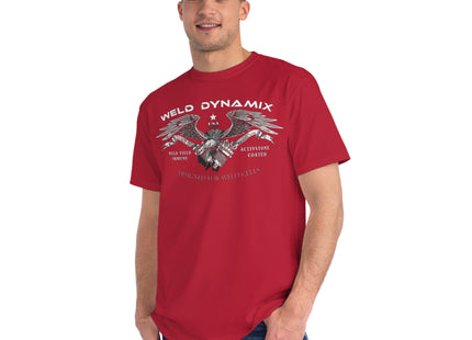 WD Regular fit T-Shirt: Medium weight (5.5  oz/yd² material) - WD Eagle Front, Flexlinc Back - Shirt brand: Econsious EC1000