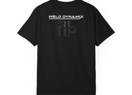 WD Relaxed fit T-Shirt: Medium-heavy weight (6.1  oz/yd² material) - WD Eagle 8-2025 Design Front, Flexlinc Back - Shirt brand: Comfort Colors 1717