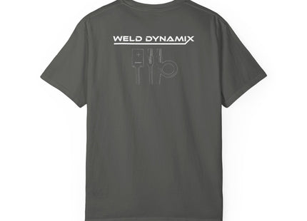 WD Relaxed fit T-Shirt: Medium-heavy weight (6.1  oz/yd² material) - WD Eagle 8-2025 Design Front, Flexlinc Back - Shirt brand: Comfort Colors 1717