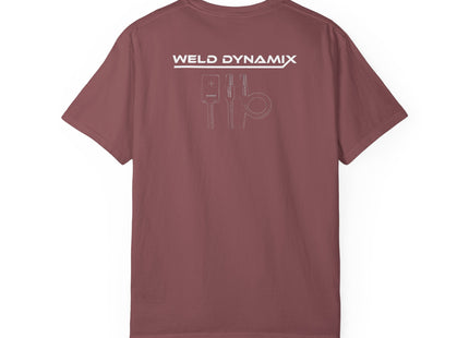 WD Relaxed fit T-Shirt: Medium-heavy weight (6.1  oz/yd² material) - WD Eagle 8-2025 Design Front, Flexlinc Back - Shirt brand: Comfort Colors 1717