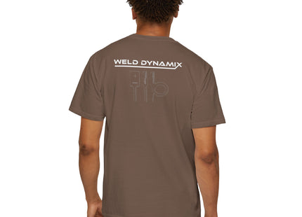 WD Relaxed fit T-Shirt: Medium-heavy weight (6.1  oz/yd² material) - WD Eagle 8-2025 Design Front, Flexlinc Back - Shirt brand: Comfort Colors 1717