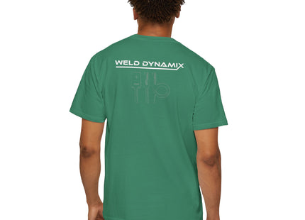 WD Relaxed fit T-Shirt: Medium-heavy weight (6.1  oz/yd² material) - WD Eagle 8-2025 Design Front, Flexlinc Back - Shirt brand: Comfort Colors 1717