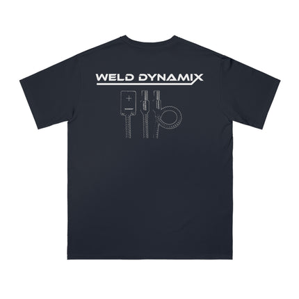 WD Regular fit T-Shirt: Medium weight (5.5  oz/yd² material) - WD Eagle Front, Flexlinc Back - Shirt brand: Econsious EC1000