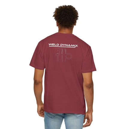 WD Relaxed fit T-Shirt: Medium-heavy weight (6.1  oz/yd² material) - WD Eagle 8-2025 Design Front, Flexlinc Back - Shirt brand: Comfort Colors 1717