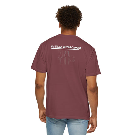 WD Relaxed fit T-Shirt: Medium-heavy weight (6.1  oz/yd² material) - WD Eagle 8-2025 Design Front, Flexlinc Back - Shirt brand: Comfort Colors 1717