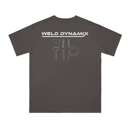 WD Regular fit T-Shirt: Medium weight (5.5  oz/yd² material) - WD Eagle Front, Flexlinc Back - Shirt brand: Econsious EC1000