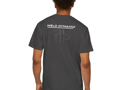 WD Relaxed fit T-Shirt: Medium-heavy weight (6.1  oz/yd² material) - WD Eagle 8-2025 Design Front, Flexlinc Back - Shirt brand: Comfort Colors 1717