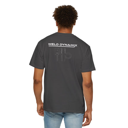 WD Relaxed fit T-Shirt: Medium-heavy weight (6.1  oz/yd² material) - WD Eagle 8-2025 Design Front, Flexlinc Back - Shirt brand: Comfort Colors 1717