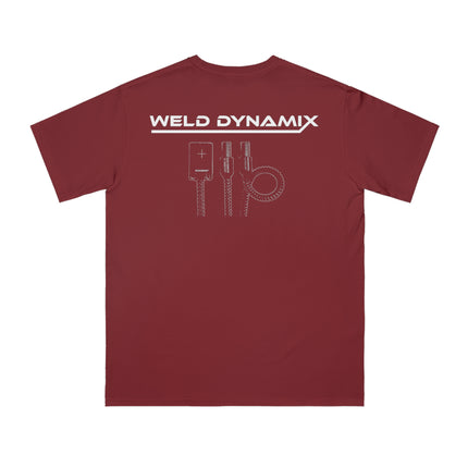 WD Regular fit T-Shirt: Medium weight (5.5  oz/yd² material) - WD Eagle Front, Flexlinc Back - Shirt brand: Econsious EC1000