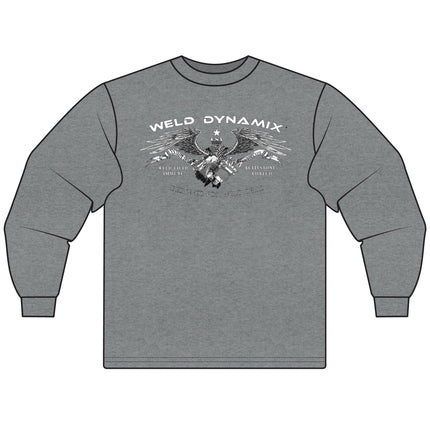 WD Classic Fit Long Sleeve T-Shirt - Gildan 5400 Heavy Cotton - WD Sensor Fron, White WD Back