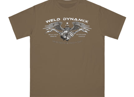 WD Regular fit T-Shirt: Medium weight (5.5  oz/yd² material) - WD Eagle Front, Flexlinc Back - Shirt brand: Econsious EC1000