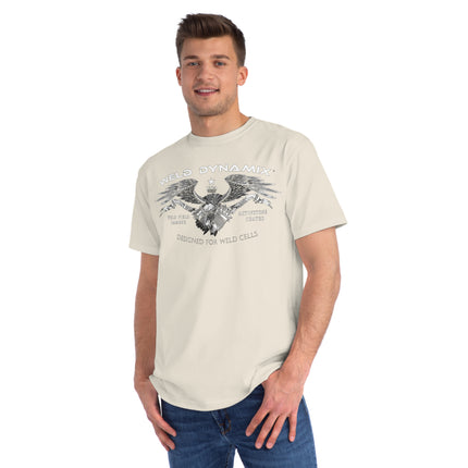 WD Regular fit T-Shirt: Medium weight (5.5  oz/yd² material) - WD Eagle Front, Flexlinc Back - Shirt brand: Econsious EC1000