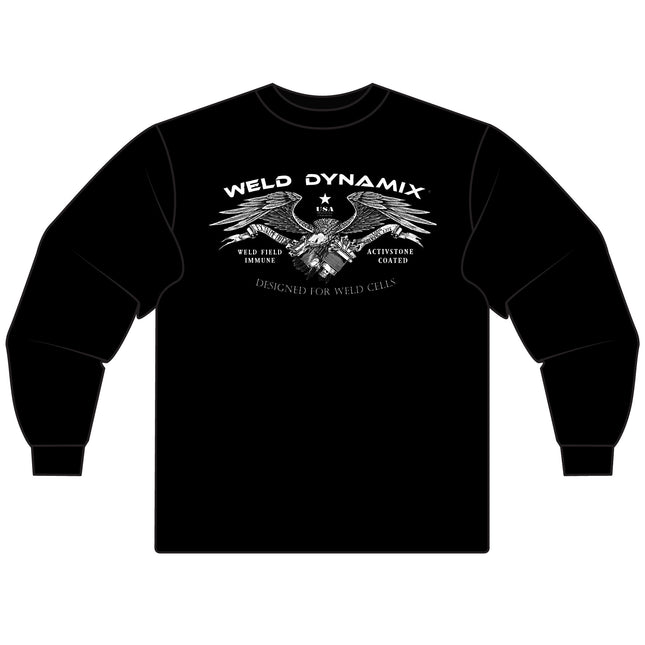 WD Classic Fit Long Sleeve T-Shirt - Gildan 5400 Heavy Cotton - WD Sensor Fron, White WD Back