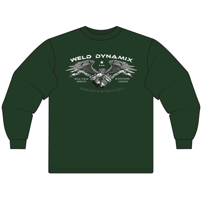 WD Classic Fit Long Sleeve T-Shirt - Gildan 5400 Heavy Cotton - WD Sensor Fron, White WD Back