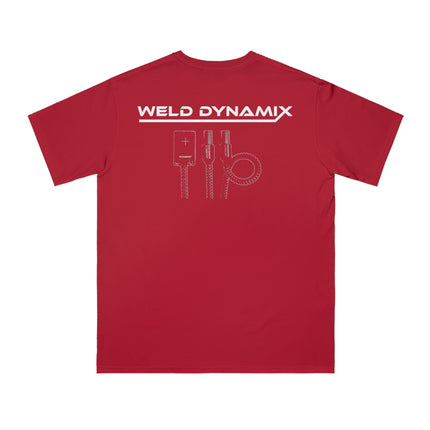 WD Regular fit T-Shirt: Medium weight (5.5  oz/yd² material) - WD Eagle Front, Flexlinc Back - Shirt brand: Econsious EC1000