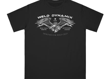 WD Regular fit T-Shirt: Medium weight (5.5  oz/yd² material) - WD Eagle Front, Flexlinc Back - Shirt brand: Econsious EC1000