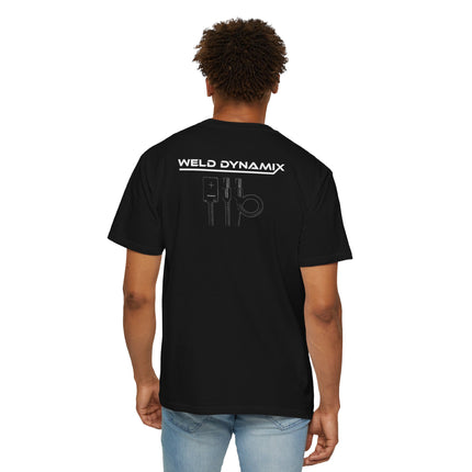 WD Relaxed fit T-Shirt: Medium-heavy weight (6.1  oz/yd² material) - WD Eagle 8-2025 Design Front, Flexlinc Back - Shirt brand: Comfort Colors 1717