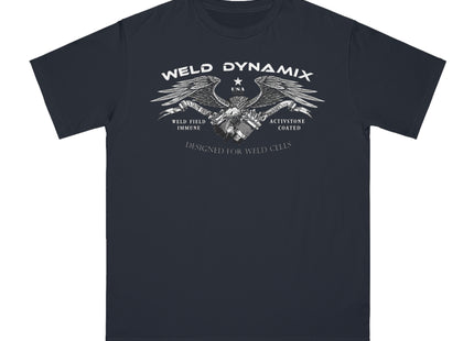 WD Regular fit T-Shirt: Medium weight (5.5  oz/yd² material) - WD Eagle Front, Flexlinc Back - Shirt brand: Econsious EC1000