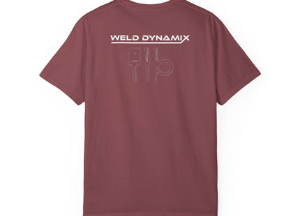 WD Relaxed fit T-Shirt: Medium-heavy weight (6.1  oz/yd² material) - WD Eagle 8-2025 Design Front, Flexlinc Back - Shirt brand: Comfort Colors 1717