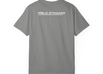 WD Relaxed fit T-Shirt: Medium-heavy weight (6.1  oz/yd² material) - WD Eagle 8-2025 Design Front, Flexlinc Back - Shirt brand: Comfort Colors 1717