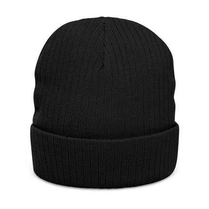 WD Ribbed Knit Beanie (Embroidery)