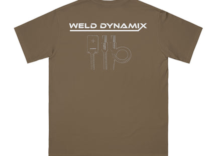 WD Regular fit T-Shirt: Medium weight (5.5  oz/yd² material) - WD Eagle Front, Flexlinc Back - Shirt brand: Econsious EC1000