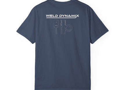 WD Relaxed fit T-Shirt: Medium-heavy weight (6.1  oz/yd² material) - WD Eagle 8-2025 Design Front, Flexlinc Back - Shirt brand: Comfort Colors 1717