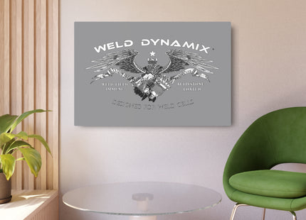 WD Eagle Aluminum Sign - Gray Background