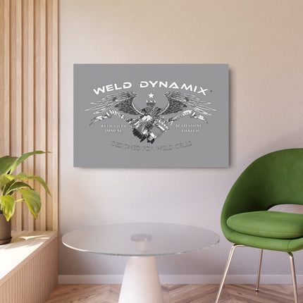 WD Eagle Aluminum Sign - Gray Background