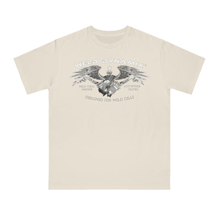 WD Regular fit T-Shirt: Medium weight (5.5  oz/yd² material) - WD Eagle Front, Flexlinc Back - Shirt brand: Econsious EC1000