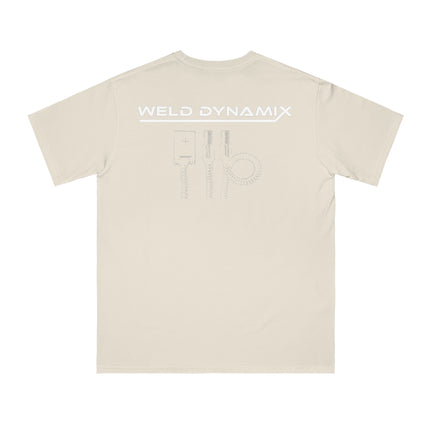 WD Regular fit T-Shirt: Medium weight (5.5  oz/yd² material) - WD Eagle Front, Flexlinc Back - Shirt brand: Econsious EC1000
