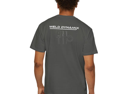 WD Relaxed fit T-Shirt: Medium-heavy weight (6.1  oz/yd² material) - WD Eagle 8-2025 Design Front, Flexlinc Back - Shirt brand: Comfort Colors 1717
