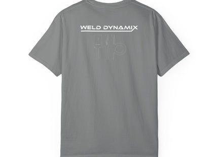 WD Relaxed fit T-Shirt: Medium-heavy weight (6.1  oz/yd² material) - WD Eagle 8-2025 Design Front, Flexlinc Back - Shirt brand: Comfort Colors 1717