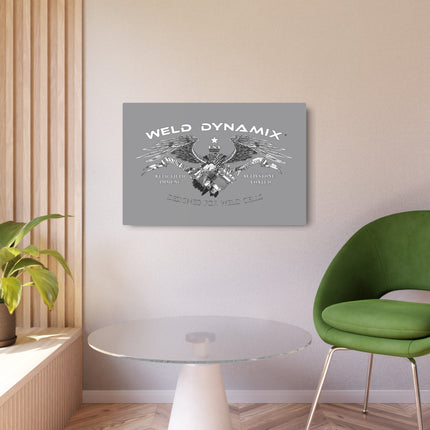 WD Eagle Aluminum Sign - Gray Background