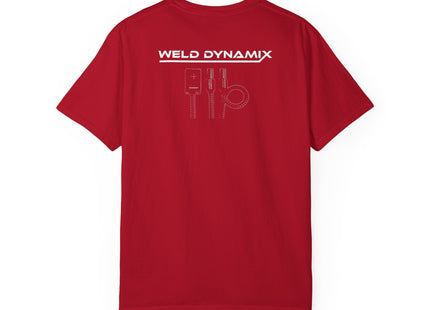 WD Relaxed fit T-Shirt: Medium-heavy weight (6.1  oz/yd² material) - WD Eagle 8-2025 Design Front, Flexlinc Back - Shirt brand: Comfort Colors 1717
