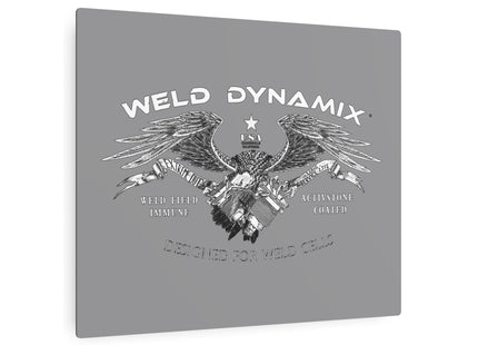 WD Eagle Aluminum Sign - Gray Background