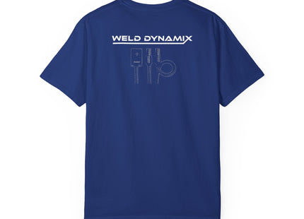 WD Relaxed fit T-Shirt: Medium-heavy weight (6.1  oz/yd² material) - WD Eagle 8-2025 Design Front, Flexlinc Back - Shirt brand: Comfort Colors 1717