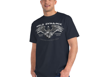 WD Regular fit T-Shirt: Medium weight (5.5  oz/yd² material) - WD Eagle Front, Flexlinc Back - Shirt brand: Econsious EC1000