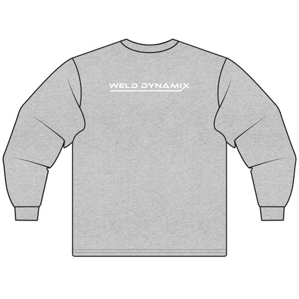 WD Classic Fit Long Sleeve T-Shirt - Gildan 5400 Heavy Cotton - WD Sensor Fron, White WD Back