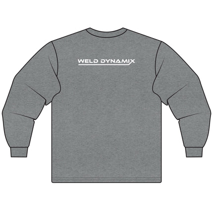 WD Classic Fit Long Sleeve T-Shirt - Gildan 5400 Heavy Cotton - WD Sensor Fron, White WD Back
