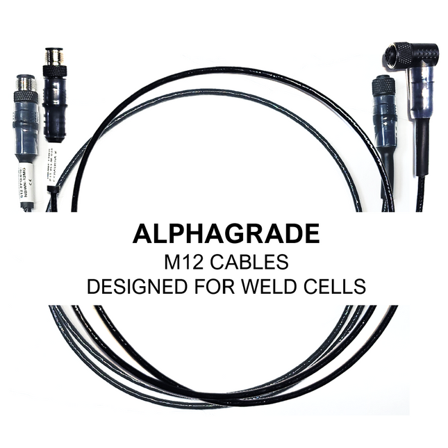 #WCC-XXXX-T5MF-A ALPHAGRADE Universal Weld Immune Cable 0.3m to 20m Length - 5 Pin M Straight/F Straight - Shielded