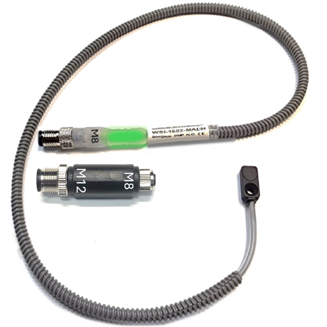 #WSI-1602-MAUH  - MINI FLAT PACK  (Lighted M8 with M12 Adapter) PNP
