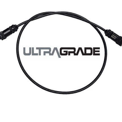 #WCC-0036-F4MF-U M12 4-Pin ULTRAGRADE Armored Stainless FLEXLINC Cable - Male Straight to Female Straight - 36" Length