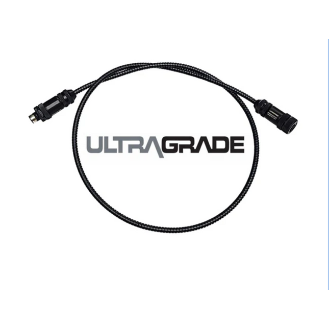 #WCC-0018-F4MF-U M12 4-Pin ULTRAGRADE Armored Stainless FLEXLINC Cable - Male Straight to Female Straight - 18" Length