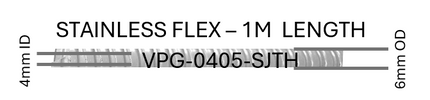 #VPG-0405-SJTH  4mm ID  Stainless Flex - 1m length