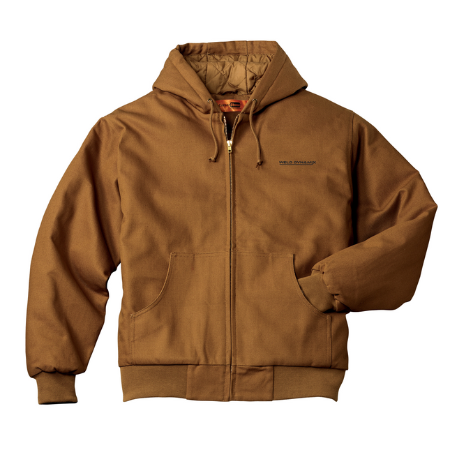 WD CornerStone® Men's Duck Cloth Hooded Work Jacket (Embroidery)