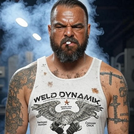 WD Fresh-out-of Prison Look! Tank Top - Black Print Eagle (Gold Eagle available for repeat offenders only)