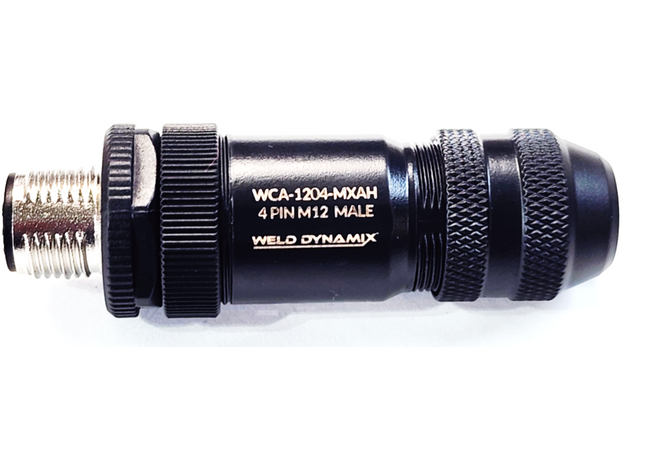 #WCA-1204-MXAH  M12 4-Pin Male Field Attachable Connector